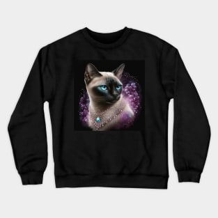 Shimmery Siamese Crewneck Sweatshirt